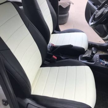 Авточехлы Автопилот Черный белый цвет