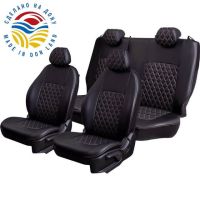 Чехлы Экокожа Турин Ромб на Mitsubishi ASX (2010+) Чехлы Экокожа Турин Ромб на Mitsubishi ASX (2010+)
