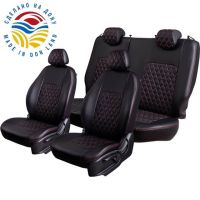 Чехлы Экокожа Турин Ромб на Mitsubishi ASX (2010+) Чехлы Экокожа Турин Ромб на Mitsubishi ASX (2010+)