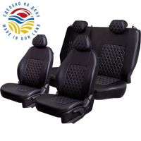 Чехлы Экокожа Турин Ромб на Mitsubishi ASX (2010+) Чехлы Экокожа Турин Ромб на Mitsubishi ASX (2010+)