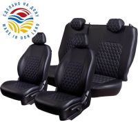 Чехлы Экокожа Турин Ромб на Mitsubishi ASX (2010+) Чехлы Экокожа Турин Ромб на Mitsubishi ASX (2010+)